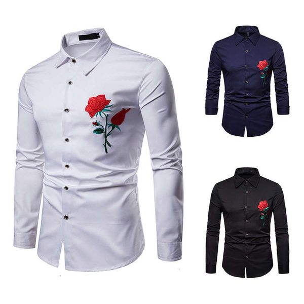 men's casual shirts shirtmen's national style rose embroidered lapel large long sleeve shirt men's x20l, White;black
men's casual shirts shirtmen's national style rose embroidered lapel large long sleeve shirt men's x20l, White;black