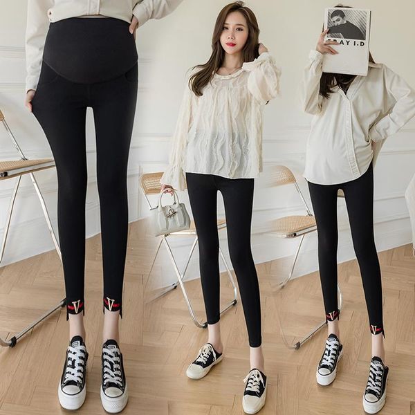 spring fashion pregnant women skinny pants autumn maternity abdomen trousers letters embroidery pregnancy black leggings bottoms, White
spring fashion pregnant women skinny pants autumn maternity abdomen trousers letters embroidery pregnancy black leggings bottoms, White