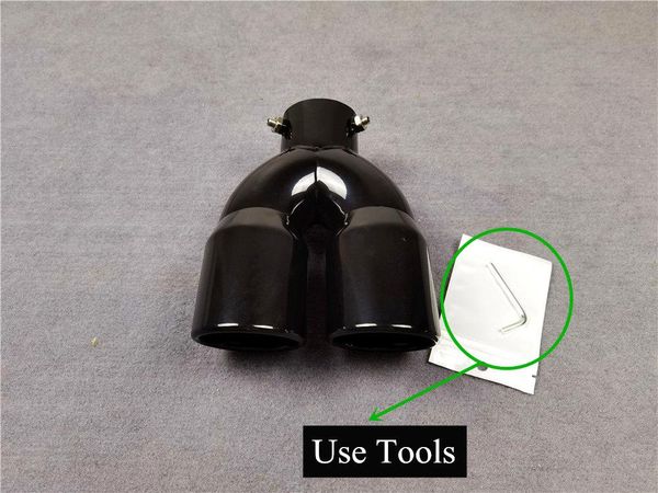 piece y style titanium black exhaust double pipes for all cars muffler 304 stainless steel rear tips motorcycle system
piece y style titanium black exhaust double pipes for all cars muffler 304 stainless steel rear tips motorcycle system