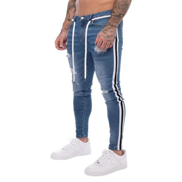 men's jeans 80% men skinny skin-friendly cotton blend stretch denim pants for daily wear, Blue
men's jeans 80% men skinny skin-friendly cotton blend stretch denim pants for daily wear, Blue