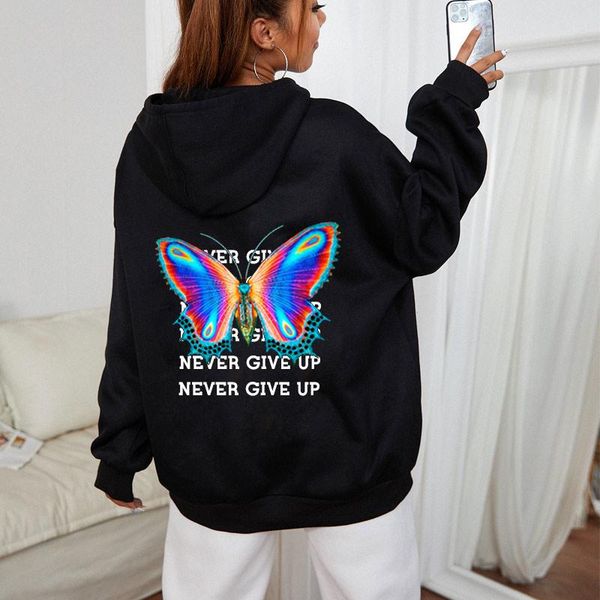men's hoodies & sweatshirts street ladies pullover butterfly print hoodie harajuku style hooded plus size winter couple sweatshirt stre, Black
men's hoodies & sweatshirts street ladies pullover butterfly print hoodie harajuku style hooded plus size winter couple sweatshirt stre, Black