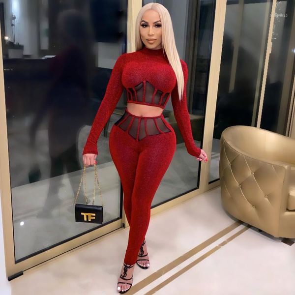 piece set women autumn winter fashion sequin mesh long-sleeved trousers two outfits for women's tracksuits, Gray
piece set women autumn winter fashion sequin mesh long-sleeved trousers two outfits for women's tracksuits, Gray