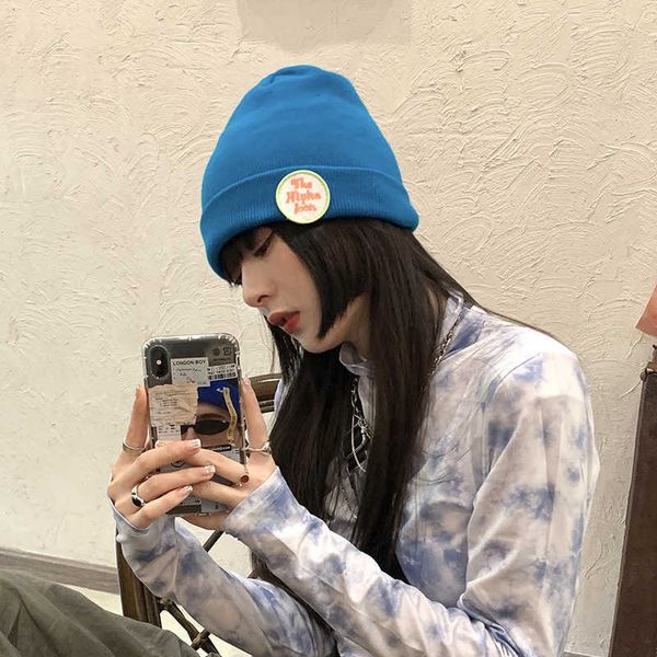 wool hat women's thin autumn and winter korean version tide brand pasted cloth letter hip hop warm be knitted hat cold, Blue;gray
wool hat women's thin autumn and winter korean version tide brand pasted cloth letter hip hop warm be knitted hat cold, Blue;gray