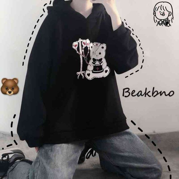 women's jackets deep kawaii bear print, for girls, anime, black, gothic, tall, korean style clothing, long sleeve, mkfn, Black;brown
women's jackets deep kawaii bear print, for girls, anime, black, gothic, tall, korean style clothing, long sleeve, mkfn, Black;brown