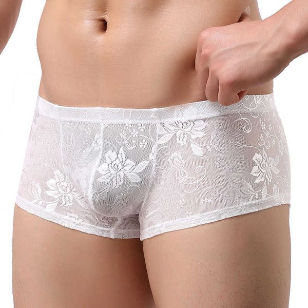 underpants mens boxer panties temptation see-through lace underwear summer breathable u convex big bag boxershorts, Black;white
underpants mens boxer panties temptation see-through lace underwear summer breathable u convex big bag boxershorts, Black;white