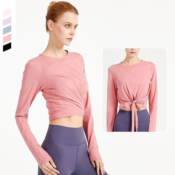 yoga outfit women shirts lace-up long-sleeved active wear breathable slimming loose quick-drying workout outdoor running gym sports top
yoga outfit women shirts lace-up long-sleeved active wear breathable slimming loose quick-drying workout outdoor running gym sports top