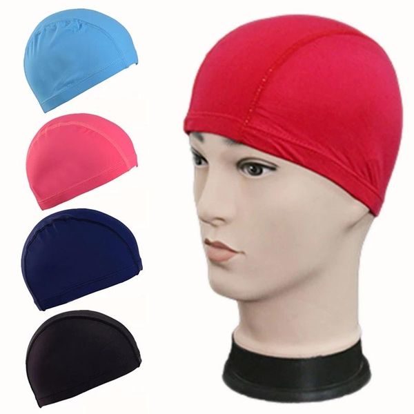 women's swimwear size swimming hat fabric protect ears long hair swim cap adults men women sporty elastic ultrathin bathing caps, White;black
women's swimwear size swimming hat fabric protect ears long hair swim cap adults men women sporty elastic ultrathin bathing caps, White;black