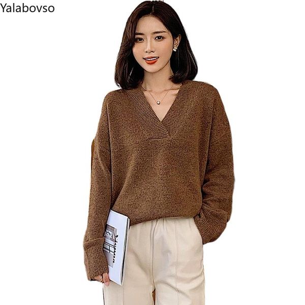 women's sweaters winter 2021 korean version loose show thin lazy wind v-neck warm knit sweater wool pullover long sleeve z3, White;black
women's sweaters winter 2021 korean version loose show thin lazy wind v-neck warm knit sweater wool pullover long sleeve z3, White;black