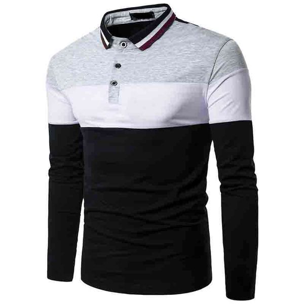men's t-shirts fashion spring autumn base shirts casual patchwork long sleeve color striped collar t men izwu, White;black
men's t-shirts fashion spring autumn base shirts casual patchwork long sleeve color striped collar t men izwu, White;black