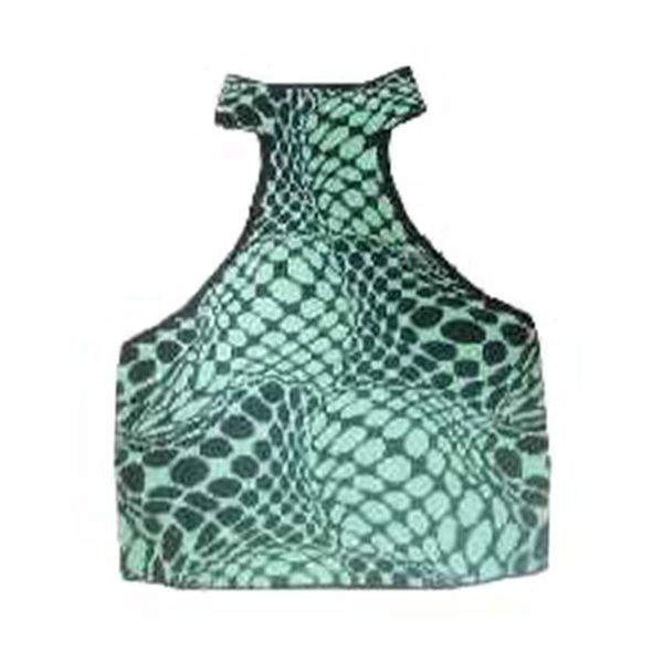 designer ladies halterneck camisole summer beach outdoor ladies underwear irregular plaid print swimwear bra, Black;white
designer ladies halterneck camisole summer beach outdoor ladies underwear irregular plaid print swimwear bra, Black;white