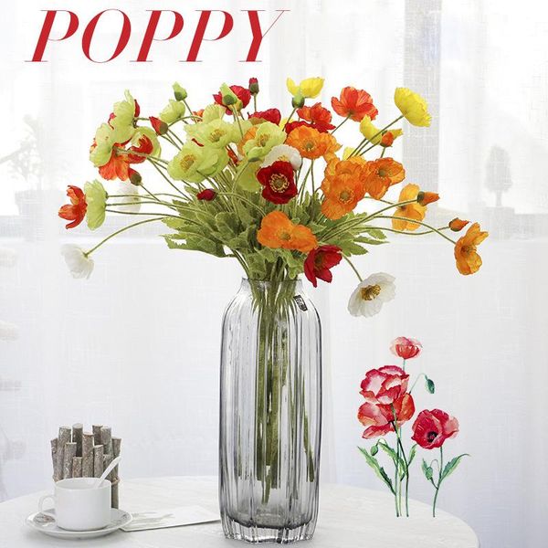 flone 4 heads flocking artificial flowers poppies branch fake poppy wedding home office party decoration accessories decorative & wreaths
flone 4 heads flocking artificial flowers poppies branch fake poppy wedding home office party decoration accessories decorative & wreaths