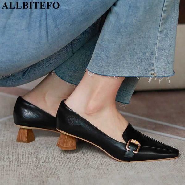 allbitefo arrive genuine leather brand high heels office ladies shoes thin heels women high heel shoes party women shoes 210611, Black
allbitefo arrive genuine leather brand high heels office ladies shoes thin heels women high heel shoes party women shoes 210611, Black