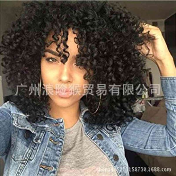 puffy fashion black wig lady small curly hair explosive headgear, Black;brown
puffy fashion black wig lady small curly hair explosive headgear, Black;brown