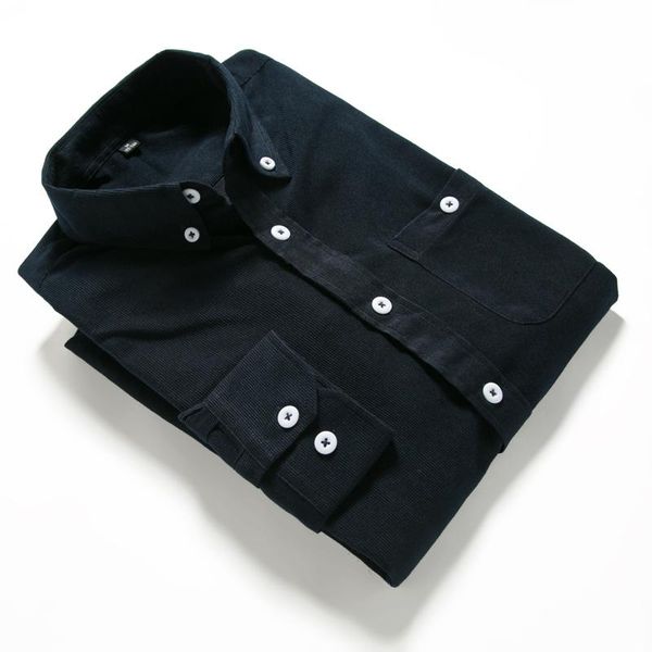 men's casual shirts solid color plus size corduroy shirt -5xl four seasons long sleeves, White;black
men's casual shirts solid color plus size corduroy shirt -5xl four seasons long sleeves, White;black