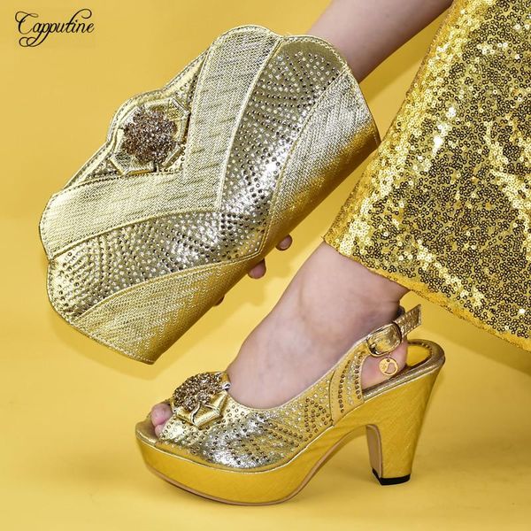 dress shoes gold sandal and bag latest pump with handbag set for lady 9310-6 heel height .5cm, Black
dress shoes gold sandal and bag latest pump with handbag set for lady 9310-6 heel height .5cm, Black