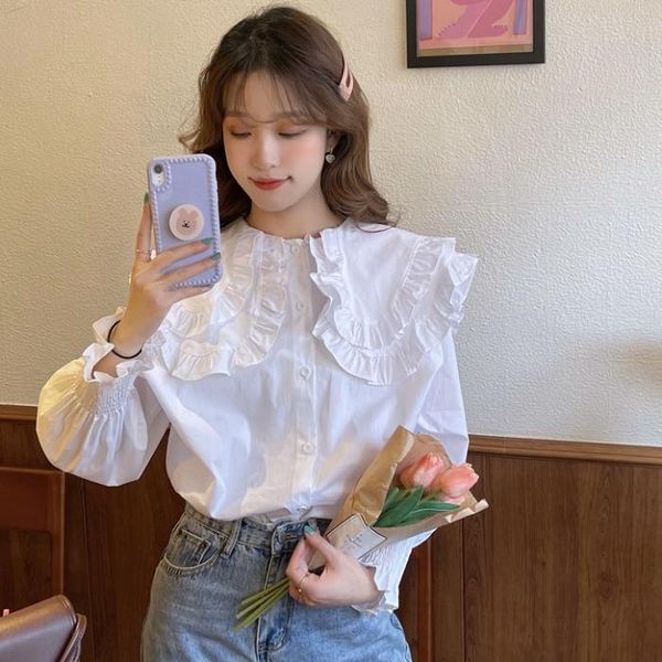 women's blouses & shirts 2021 high-quality clothing, comfortable and versatile for women, White
women's blouses & shirts 2021 high-quality clothing, comfortable and versatile for women, White