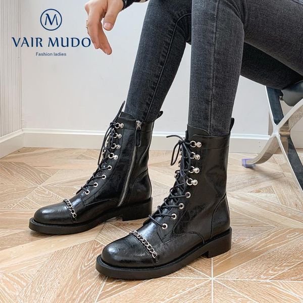 boots vair mudo 2021 motorcycle women shoes black white lace up genuine leather ankle metal decoration shoedx73l
boots vair mudo 2021 motorcycle women shoes black white lace up genuine leather ankle metal decoration shoedx73l
