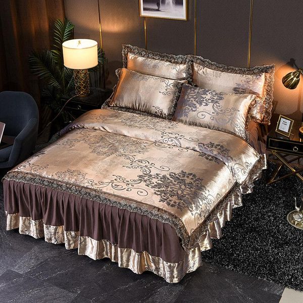 bedding sets european satin jacquard 4-piece set size fitted sheet luxury king lace modal duvet cover pillow shams bedclothes
bedding sets european satin jacquard 4-piece set size fitted sheet luxury king lace modal duvet cover pillow shams bedclothes