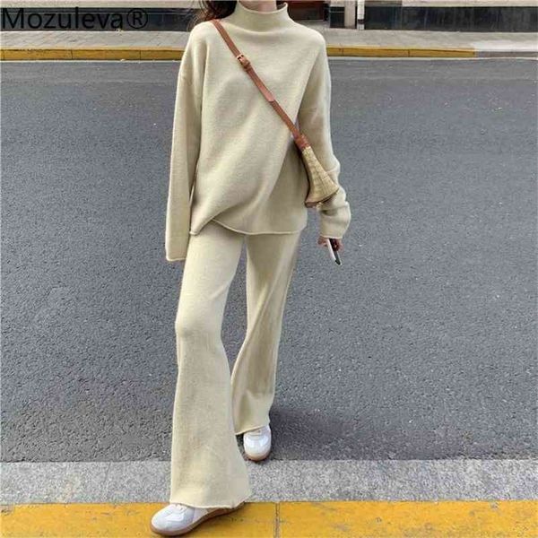 knitted tracksuit women's suit spring winter 2 women pullover turtleneck sweater two piece set korean 210416, White
knitted tracksuit women's suit spring winter 2 women pullover turtleneck sweater two piece set korean 210416, White