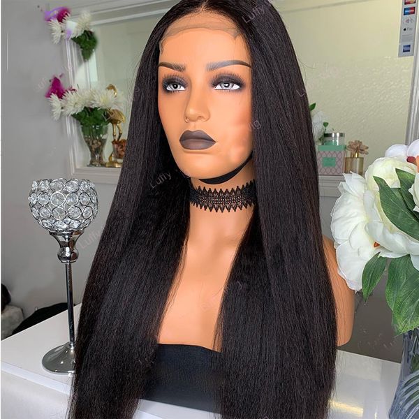 180%density silky straight black color natural hairline glueless lace front synthetic hair wigs for black women with baby hair
180%density silky straight black color natural hairline glueless lace front synthetic hair wigs for black women with baby hair