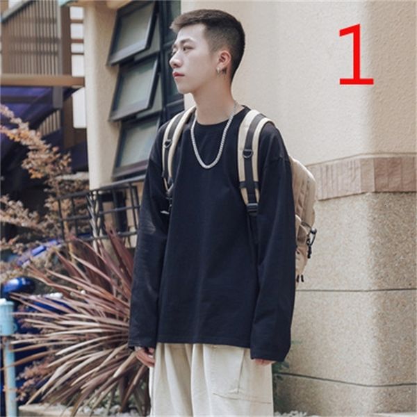 men's t-shirts autumn and winter long-sleeved t-shirt cotton round neck slim bottoming shirt hpo5, White;black
men's t-shirts autumn and winter long-sleeved t-shirt cotton round neck slim bottoming shirt hpo5, White;black