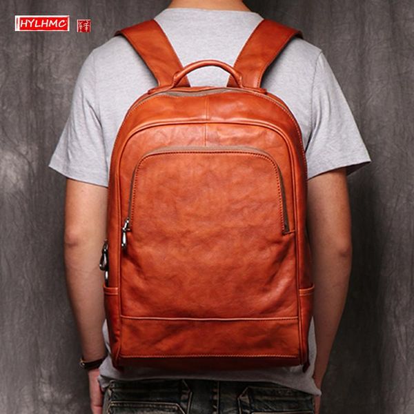 backpack genuine leather men's vintage men travel backpacks 15 inch lapbag male casual computer fashion school bags cowhide
backpack genuine leather men's vintage men travel backpacks 15 inch lapbag male casual computer fashion school bags cowhide