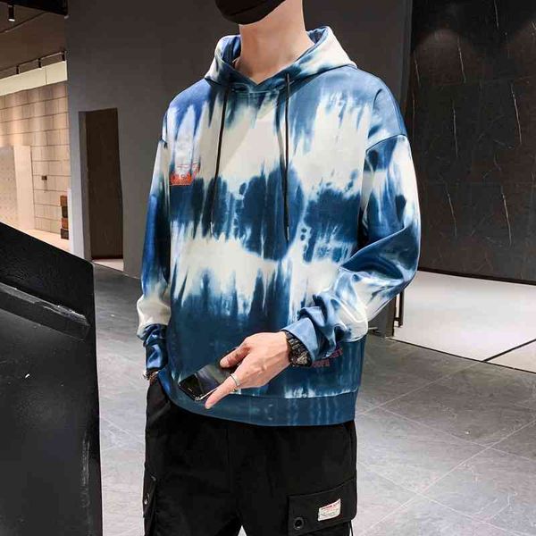 0162 autumn new style gradual change tie dyeing process fashion hooded pullover, Black
0162 autumn new style gradual change tie dyeing process fashion hooded pullover, Black
