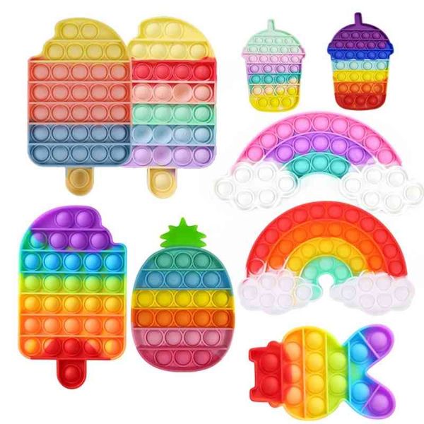 fidget reliver stress rainbow push it bubble antistress toys children sensory toy to relieve autism shipping free
fidget reliver stress rainbow push it bubble antistress toys children sensory toy to relieve autism shipping free