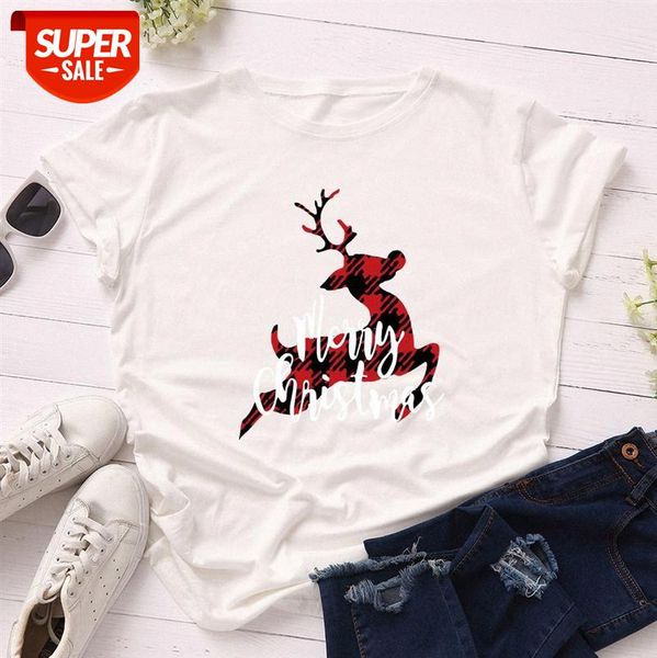 christmas spot european and american women's loose round neck short-sleeved cotton t-shirt blouse #l57g, White
christmas spot european and american women's loose round neck short-sleeved cotton t-shirt blouse #l57g, White