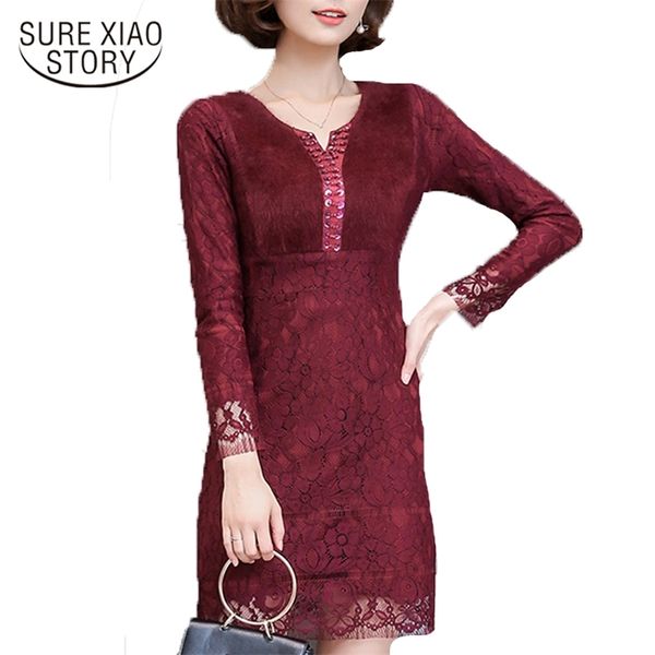 autumn women long sleeve dress plus size lace clothing ol style female hollow slim d08 30 210506, Black;gray
autumn women long sleeve dress plus size lace clothing ol style female hollow slim d08 30 210506, Black;gray