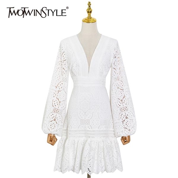 vintage white patchwork lace dress for women v neck lantern long sleeve high waist mini dresses female fashion 210520, Black;gray
vintage white patchwork lace dress for women v neck lantern long sleeve high waist mini dresses female fashion 210520, Black;gray