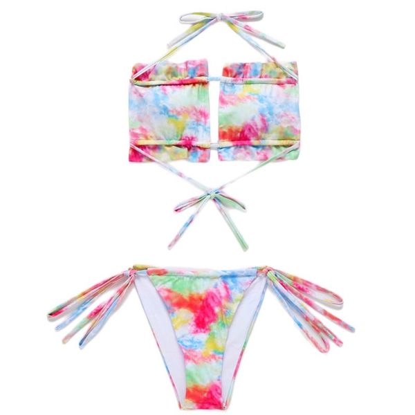 one-piece suits 2021 women 2pcs tie-dye leopard print bikini set strapless hollow out swimsuit
one-piece suits 2021 women 2pcs tie-dye leopard print bikini set strapless hollow out swimsuit