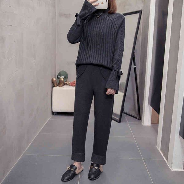 women's sweaters winter plus size 4xl mesh sweatshirt long sleeve solid pullovers turtleneck + legs loose pants 2 piece assemblies, White;black
women's sweaters winter plus size 4xl mesh sweatshirt long sleeve solid pullovers turtleneck + legs loose pants 2 piece assemblies, White;black