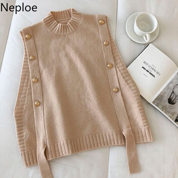 neploe vintage sweaters vest for women chic double-breasted knitted pullovers tank loose o-neck knitwear waistcoat 4h183 210422, White;black
neploe vintage sweaters vest for women chic double-breasted knitted pullovers tank loose o-neck knitwear waistcoat 4h183 210422, White;black