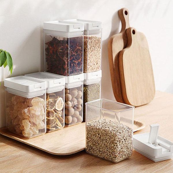 storage bottles & jars food sealed plastic box container room organizer kitchen supplies simple moisture-proof grain tank dry goods can
storage bottles & jars food sealed plastic box container room organizer kitchen supplies simple moisture-proof grain tank dry goods can