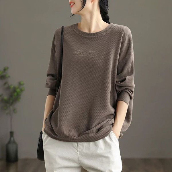 literature and art round neck pullover jacket women's autumn loose large long sleeve casual 6627, Black
literature and art round neck pullover jacket women's autumn loose large long sleeve casual 6627, Black
