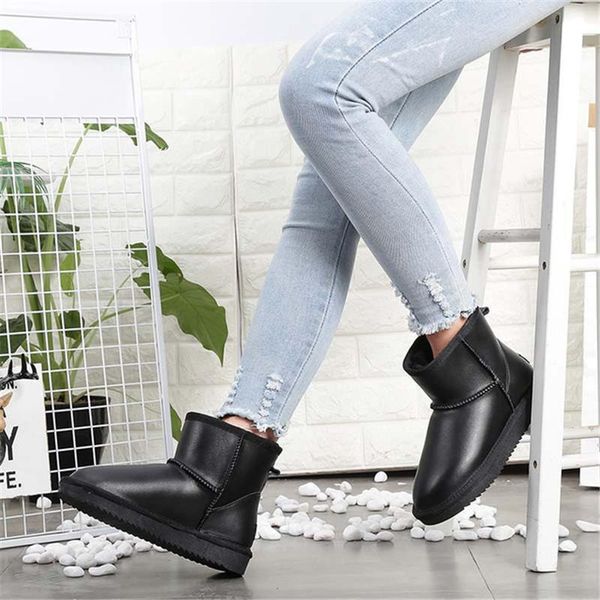 boots 2021 women 100% genuine cow skin leather snow warm winter shoes ankle, Black
boots 2021 women 100% genuine cow skin leather snow warm winter shoes ankle, Black