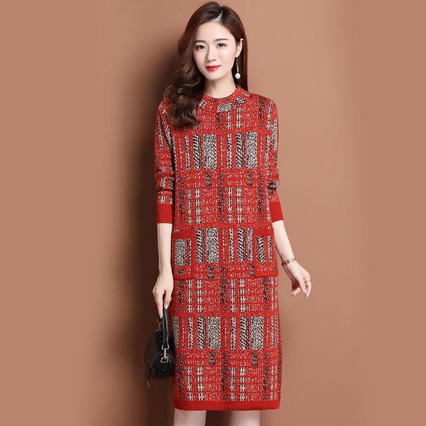maturity flower lattice knitted dress loose and fashionable, age-reducing knee-length bottoming straight sweater casual dresses, Black;gray
maturity flower lattice knitted dress loose and fashionable, age-reducing knee-length bottoming straight sweater casual dresses, Black;gray
