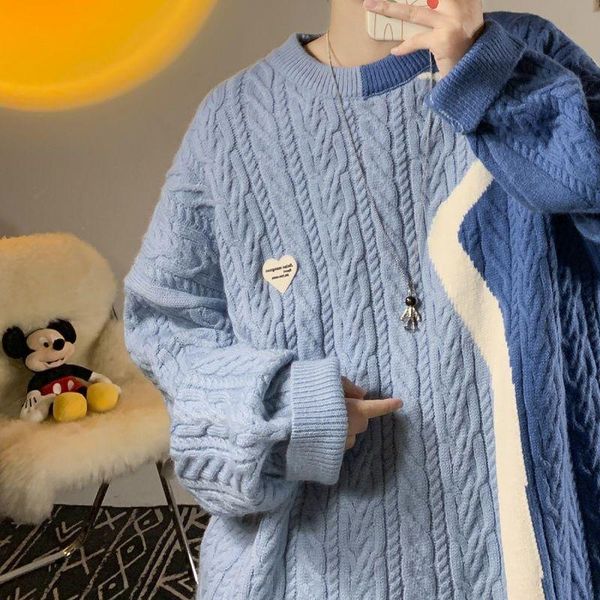 men's sweaters gradient contrast sweater soft for men women autumn winter tide all-match coat niche loose bottoming, White;black
men's sweaters gradient contrast sweater soft for men women autumn winter tide all-match coat niche loose bottoming, White;black