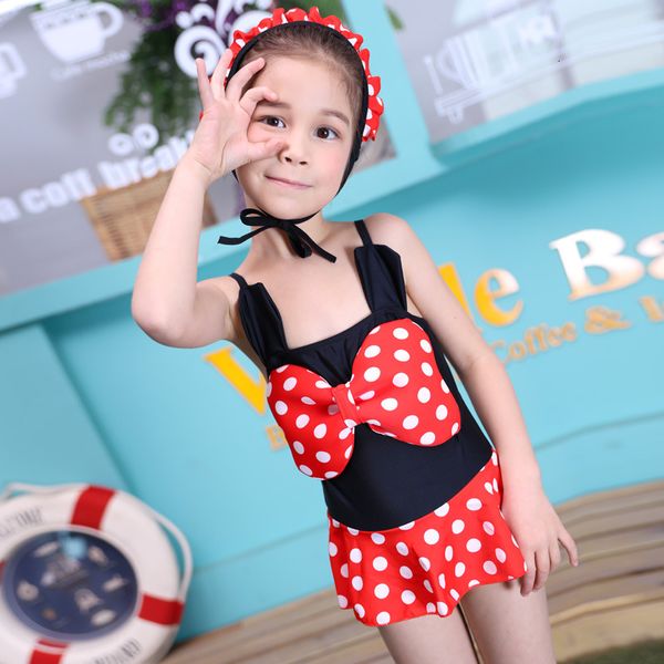 Dot Top Selling Red Big Bow Bikini Short Skirt Girls' One Piece Breathable Swimming Cap Swimsuit in 2021, White;black 
Dot Top Selling Red Big Bow Bikini Short Skirt Girls' One Piece Breathable Swimming Cap Swimsuit in 2021, White;black