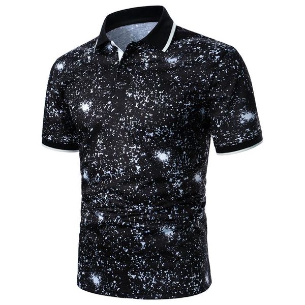 men's casual shirts spring and summer ink printing button short-sleeved shirt mens clothing fashion streetwear, White;black
men's casual shirts spring and summer ink printing button short-sleeved shirt mens clothing fashion streetwear, White;black