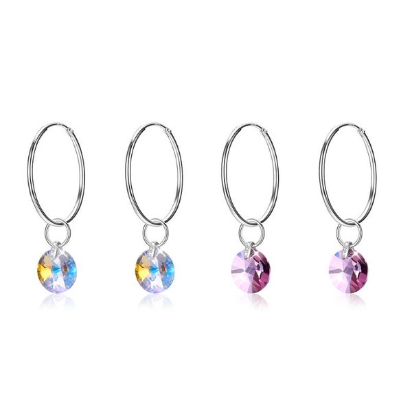 hoop & huggie zemior s925 sterling silver earrings for women circle colorful austria crystal hanging earring female fine jewelry gift, Golden;silver
hoop & huggie zemior s925 sterling silver earrings for women circle colorful austria crystal hanging earring female fine jewelry gift, Golden;silver