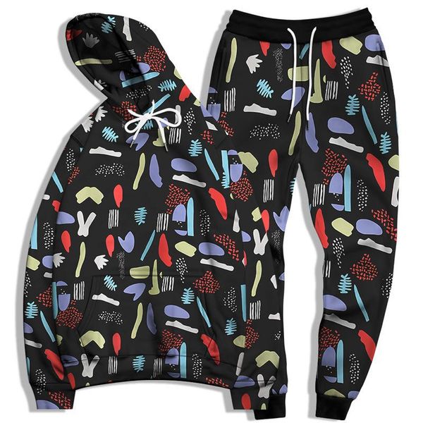 jogging clothing 3d digital printing sport suit 2 piece mens tracksuit fashion streetwear women sweatsuit hoodie+pants warm outfits joggers, Black;red
jogging clothing 3d digital printing sport suit 2 piece mens tracksuit fashion streetwear women sweatsuit hoodie+pants warm outfits joggers, Black;red
