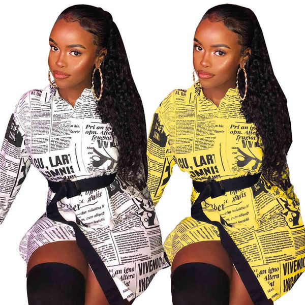 dressed in shirt for the women fashion spapers sleeve mini dress streetwear down collar female spring outerwear, Black;gray
dressed in shirt for the women fashion spapers sleeve mini dress streetwear down collar female spring outerwear, Black;gray