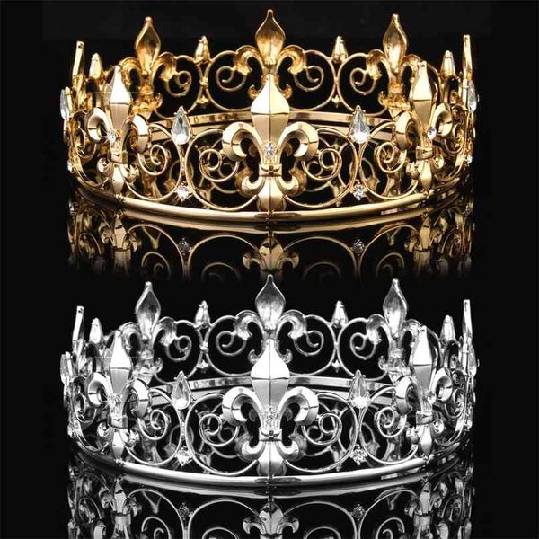 wholesale circle gold prom accessories king men's crown round imperial tiara 210707, Silver
wholesale circle gold prom accessories king men's crown round imperial tiara 210707, Silver