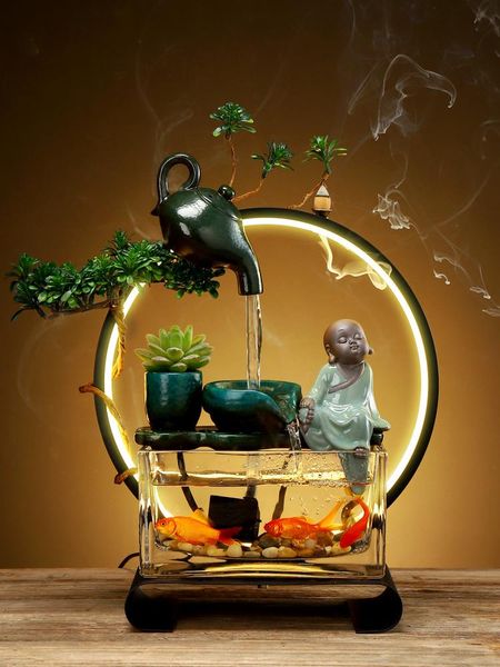 aquariums water fountain fish tank rockery circulating mini creative mode desk bowl aquarium decoration small
aquariums water fountain fish tank rockery circulating mini creative mode desk bowl aquarium decoration small