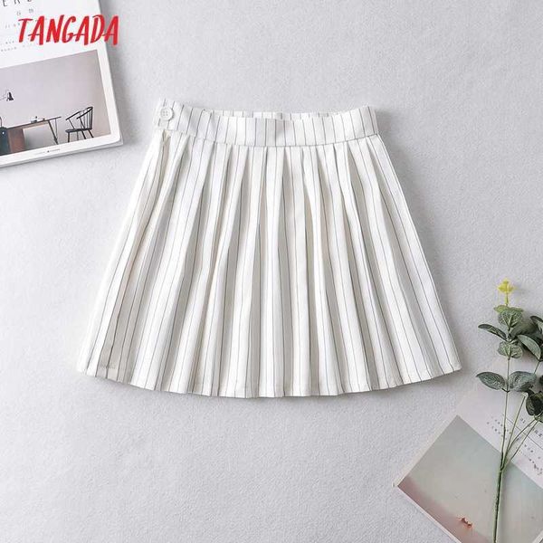 tangada women striped print pleated skirts faldas mujer zipper french style female mini skirt ja16 210609, Black
tangada women striped print pleated skirts faldas mujer zipper french style female mini skirt ja16 210609, Black