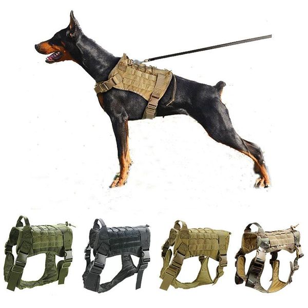 hunting dog vest tactical training harness military adjustable molle nylon service canine for large jackets, Camo;black
hunting dog vest tactical training harness military adjustable molle nylon service canine for large jackets, Camo;black