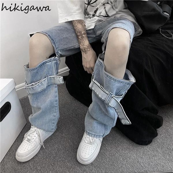 hikigawa pantalones mujer women jean pants korean fashion hip hop jeans high waist vintage men trousers straight 2021 punk pant women's, Blue
hikigawa pantalones mujer women jean pants korean fashion hip hop jeans high waist vintage men trousers straight 2021 punk pant women's, Blue
