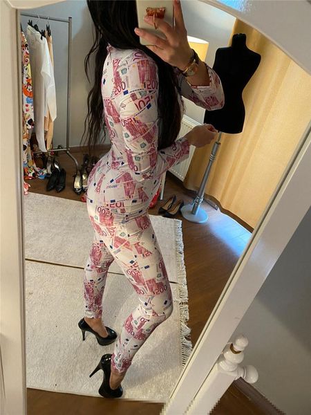 gym clothing 2021 women fashion printed bodycon stretchy jumpsuit lady spring fall casual long sleeve v-neck romper loungewear outfits, White;black
gym clothing 2021 women fashion printed bodycon stretchy jumpsuit lady spring fall casual long sleeve v-neck romper loungewear outfits, White;black